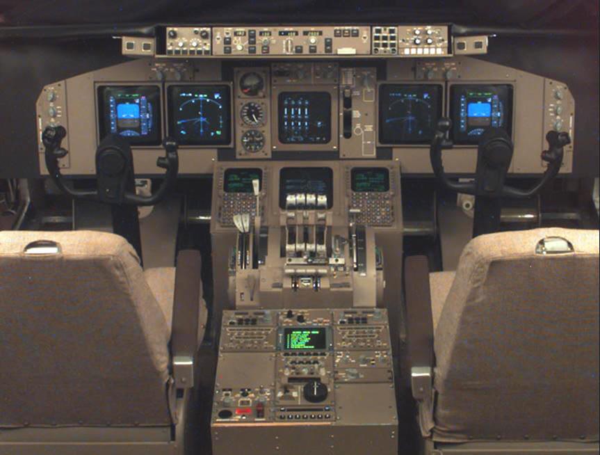 Picture of the inside of a cockpit